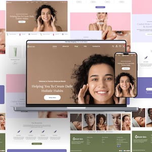 Plantilla web para belleza y cuidado de la piel – Tema de WordPress para comercio electrónico para spas, salones de belleza y tiendas de cosméticos – Sin código, Elementor, WooCommerce