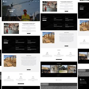 Construction WordPress Theme • Elementor Business Website Template • Contractor Company Site Design • Portfolio and  Services Pages