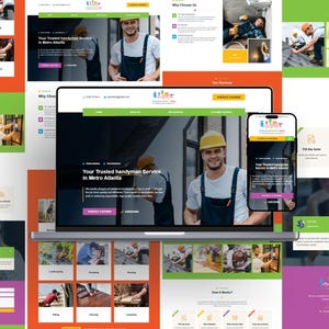 de site Web d'entreprise de bricoleur pour WordPress | Service de réparation à domicile Thème Elementor | Site Web d'entrepreneur d'une page