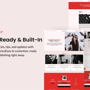 SEO-friendly Elementor website template for Instagram coaches, social media experts, and digital entrepreneurs