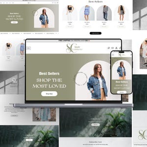 Clothing & Fashion Boutique Website Template • WordPress Theme for Online Store • eCommerce Design for Boutique or Clothing Brand
