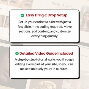 WordPress e-commerce shop page for lash supplies and products, minimalist beauty website design with product grid.