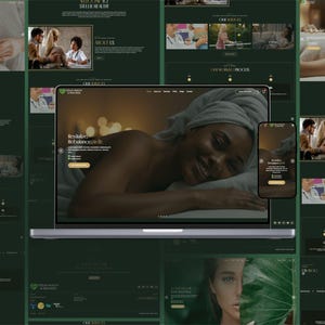 Spa Website Template for Women | Wellness WordPress Theme Elementor | Beauty Salon Website Design | Massage & Self Care Template