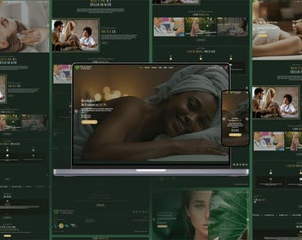 Websitesjabloon spa voor vrouwen | Wellness WordPress Thema Elementor | Website-ontwerp schoonheidssalon | Sjabloon massage en zelfverzorging
