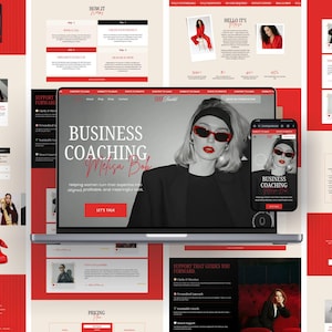 Modelo de site Elementor para página de vendas de luxo | Coach de vida, influenciador, mentor | Página de vendas de cursos, e-commerce, blog, sistema de reservas