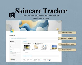Skincare Notion Template (EN, FR)