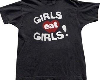 Girls Eat Girls Graphic Tee: LGBTQ Style, Heavy Cotton T-Shirt