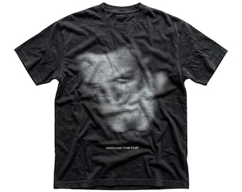 Deftones Around the Fur Graphic Tee Faded Black Cotton Unisex T-Shirt Small
