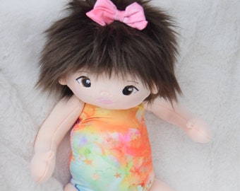 Newborn full size soft cloth juno dolly ready to ship