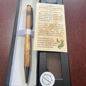 Bethlehem Olive wood handcrafted pens