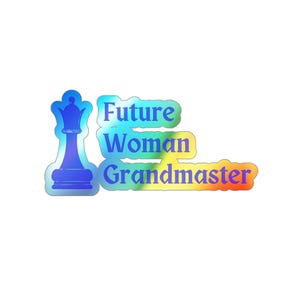 Chess Holographic Stickers, Chess Lovers Gift, Water Bottle Decals, Laptop Decals, Notebook Stickers, Chess Players Gift, Chess Fans