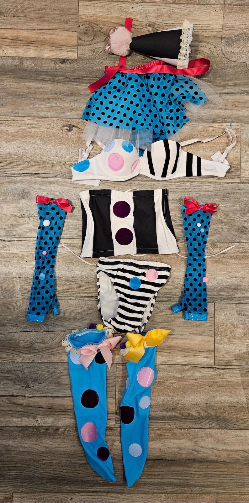 Ready To Go Pastel Circus Clown Costume Carnival Performer Outfit ready-to-go-pastel-circus-clown-costume-carnival-performer-outfit