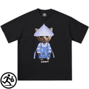 Young Cute Thug Kitty Tee Streetwear Shirt, Y2K Shirt, Slime Season, opium shirt, y2k shirt, fashion shirt, boxy, oversized graphic shirt