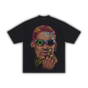 Dennis Big Face Streetwear Boxy Tee Shirt, Y2K Shirts, opium shirt,Basketball shirts, graphic shirts, oversized tees, retro tees,