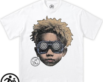 Opium Black Heart Graphic Tee, Y2K Goth Streetwear Shirt Holiday