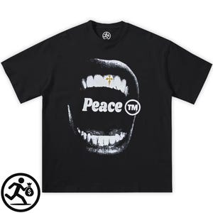Peace Yell Shirt Streetwear Shirt Y2K Hearts Shirt, Cross, opium shirt, y2k shirt, fashion shirt, billionaire studio shirts, oversized shirt