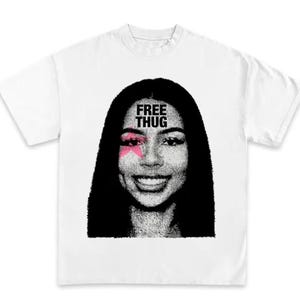 Free Thug Shirt, Streetwear Shirt , opium shirt, y2k shirt, rapper shirts, boxy shirts, vintage shirts, young thug shirts, graphic shirts