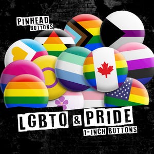Épinglettes LGBTQ+ Pride de 25 mm (1 po.) : badges drapeau arc-en-ciel faits main