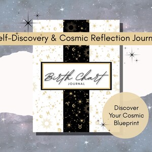 Diario de la Carta Astral Astrológica / Diario de Autodescubrimiento y Reflexión Cósmica / Diario del Zodíaco con Sugerencias