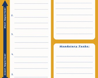 Planificador de tareas: Planificador de tareas escolares editable para TDAH (Descargar PDF)