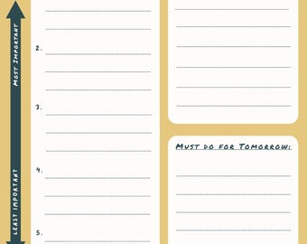 Planificador diario para TDAH: Plantilla editable de Canva (Descarga PDF)