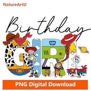 Toy Story Birthday PNG | Custom Toy Story Name PNG | Buzz Woody Birthday Shirt PNG | Disney Toy Story | Birthday Girl Shirt | Toy Story png