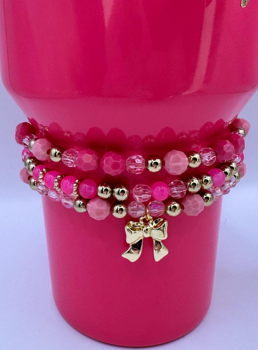 Pink Parade Bracelet Stack - Etsy