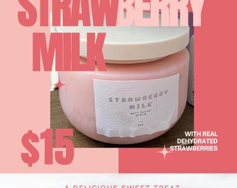 Strawberry Milk Sugar Scrub