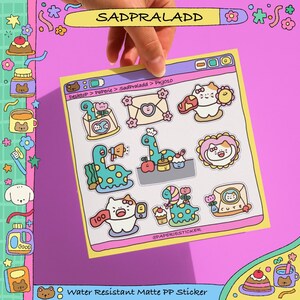 PKJ010 SADPRALADD AUFKLEBER | Bunte und niedliche Aufkleber für Journal Enthusiasts