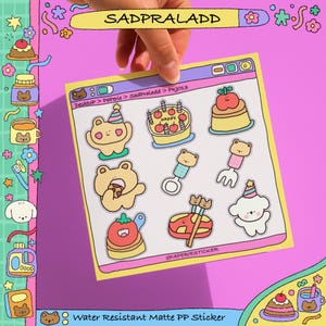 PKJ013 SADPRALADSTICKERS | Chique en charmante dagboekstickers | Voeg persoonlijkheid toe aan je pagina's met deze schattige ontwerpen