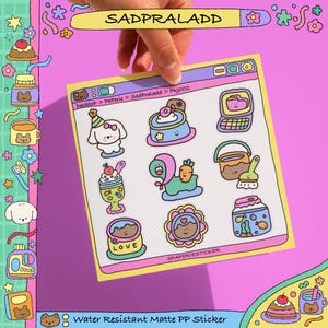 PKJ002 SADPRALADD STICKERS - Niedliche Charaktere, die Ihren Tag erhellen