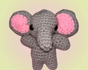 Cute Crochet Elephant, Elephant Crochet Plush