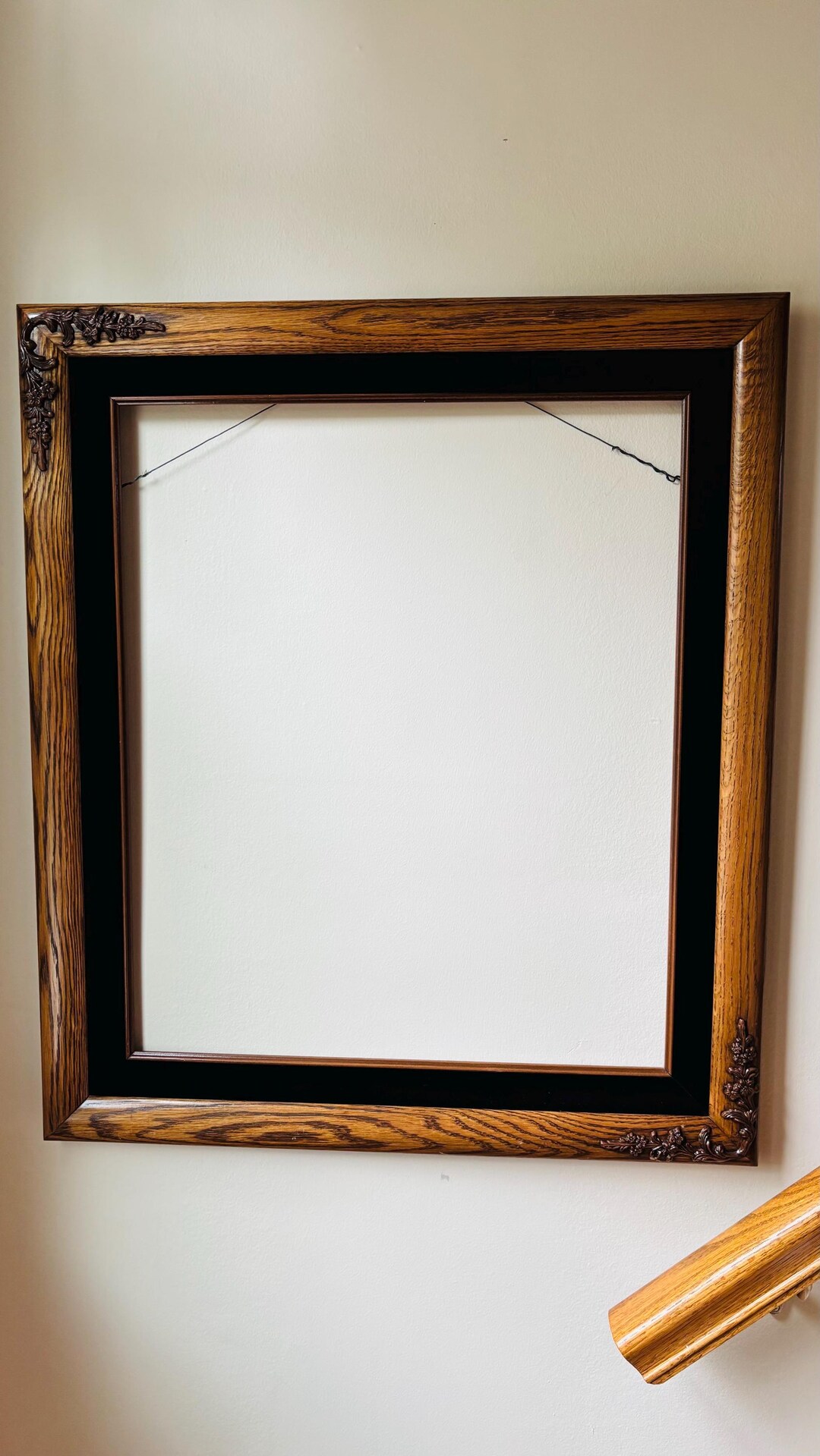 Wood Inner Frame LARGE 30” X 26” Solid Walnut Wood Frame Black Velvet Inner Layer - Etsy