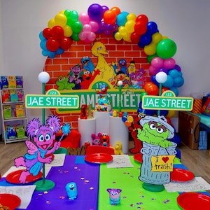 Sesamstraße Charakter Ausschnitte, Charakter Ausschnitte, Sesamstraße Mittelstücke, Elmo Charakter Ausschnitt, Krümelmonster Ausschnitt, Ausgeschnitten