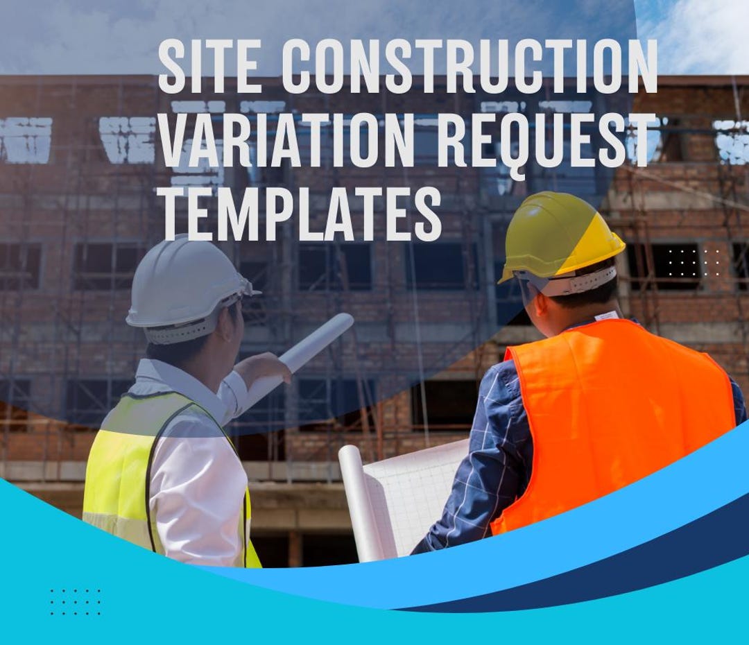 Editable Excel Form for Construction Project Variations, Construction ...