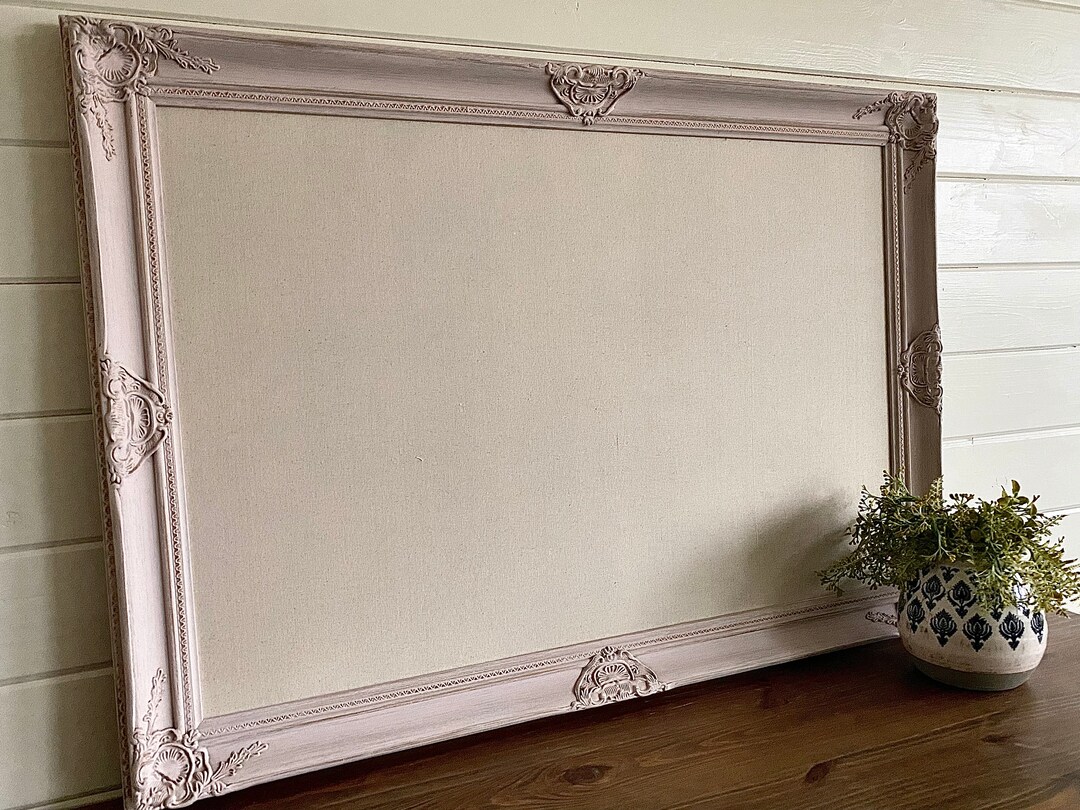 Pink MEMO BOARD Fabric Cork Board Linen Pinboard Girls Room Decor