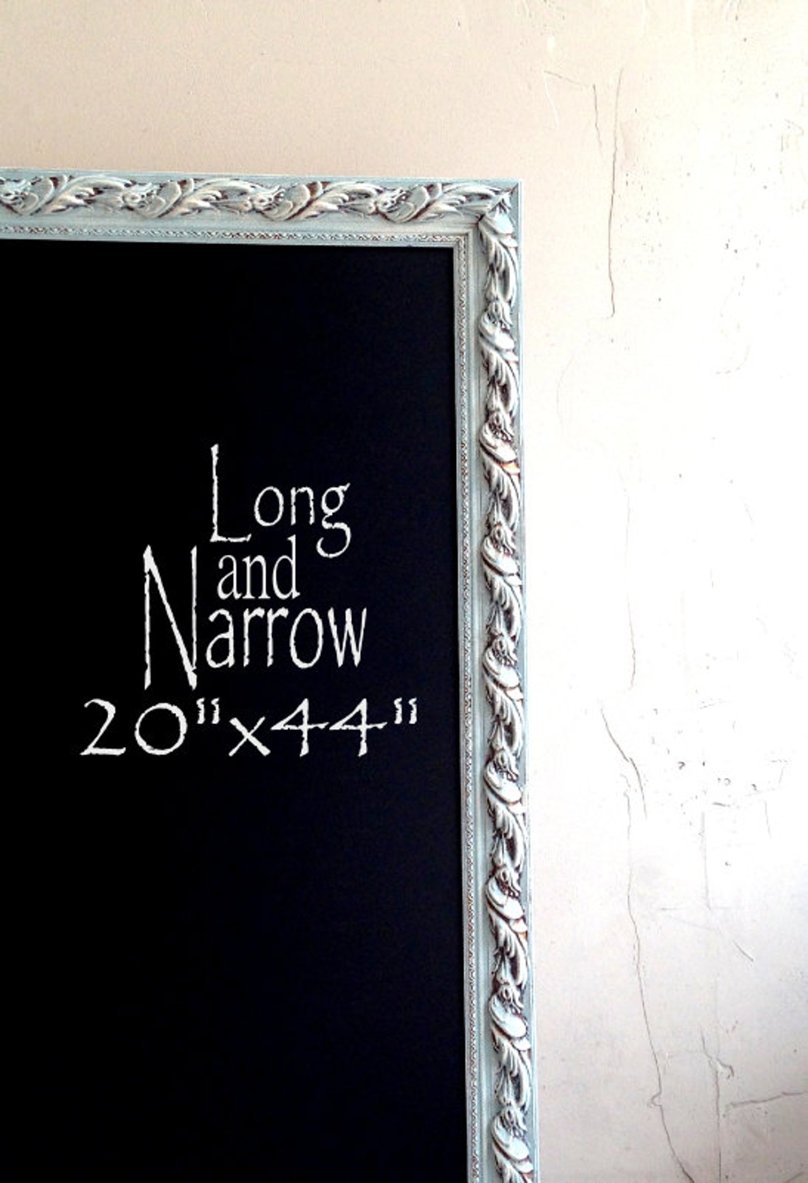 Long FRAMED CHALKBOARD Narrow Kitchen Chalkboard Chalk Board Etsy