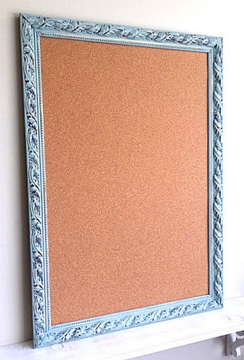 Decorative CORK BOARD Kitchen Organizer Large Framed Pinboard Etsy