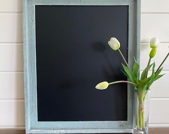 Barnwood Rustic MAGNETIC CHALKBOARD Mothers Day Gift Robins Egg Blue Chalkboard Gift for Her Kitchen Chalkboard Farmhouse Wall Decor