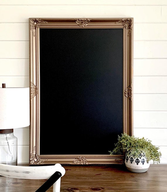 LARGE FRAMED CHALKBOARD Antique Gold Chalkboard Baroque Framed - Etsy