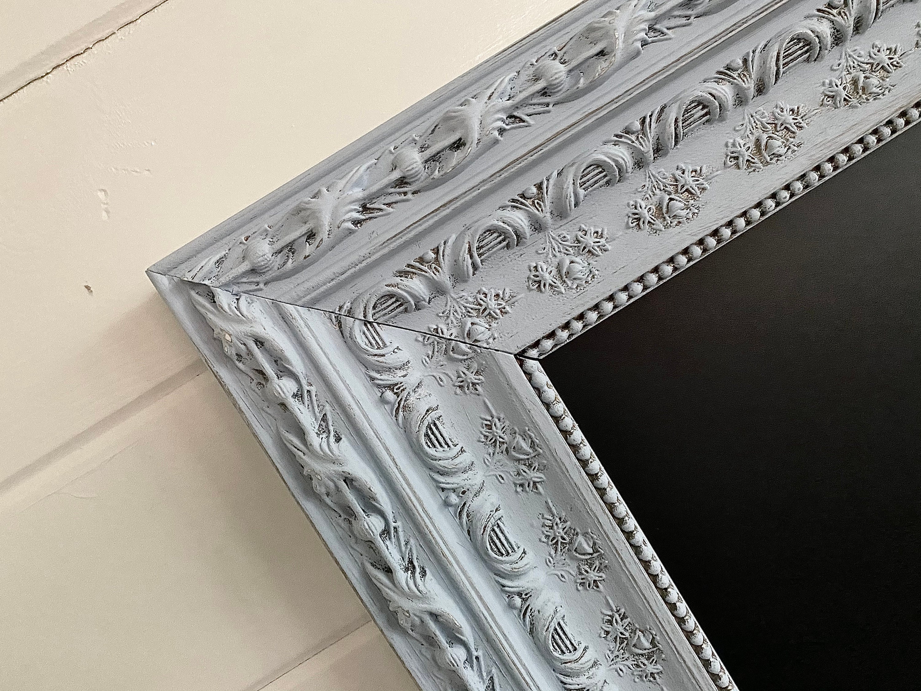 Large FRAMED CHALKBOARD Blue Chalkboard Home Office Wall Decor Etsy