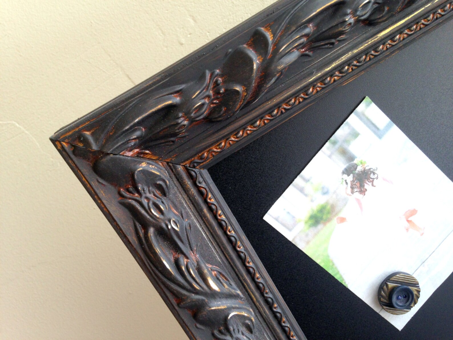 Tall Narrow KITCHEN CHALKBOARD Long Bulletin Board Message Etsy