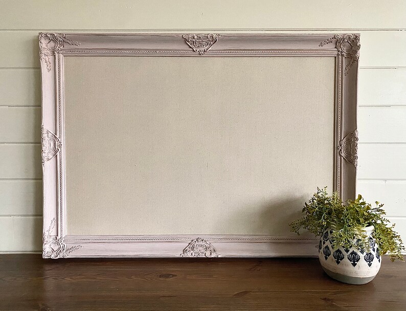 Pink MEMO BOARD Fabric Cork Board Linen Pinboard Girls Room Etsy