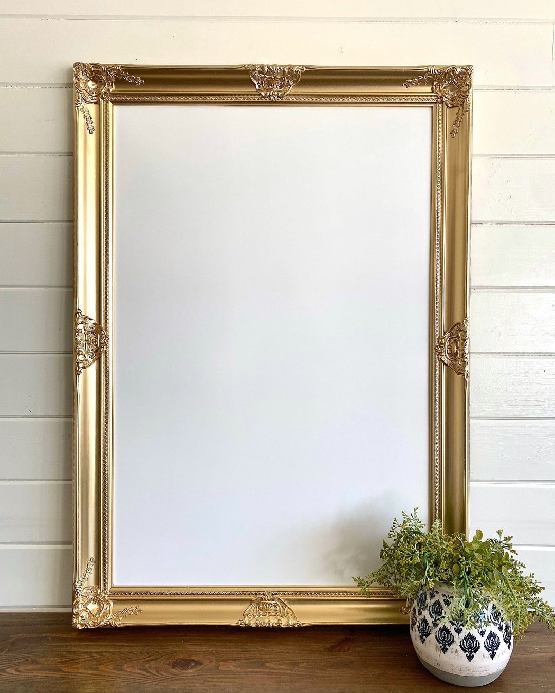 Gold Wall Decor DRY ERASE Board Home Office Decor Brass Gold