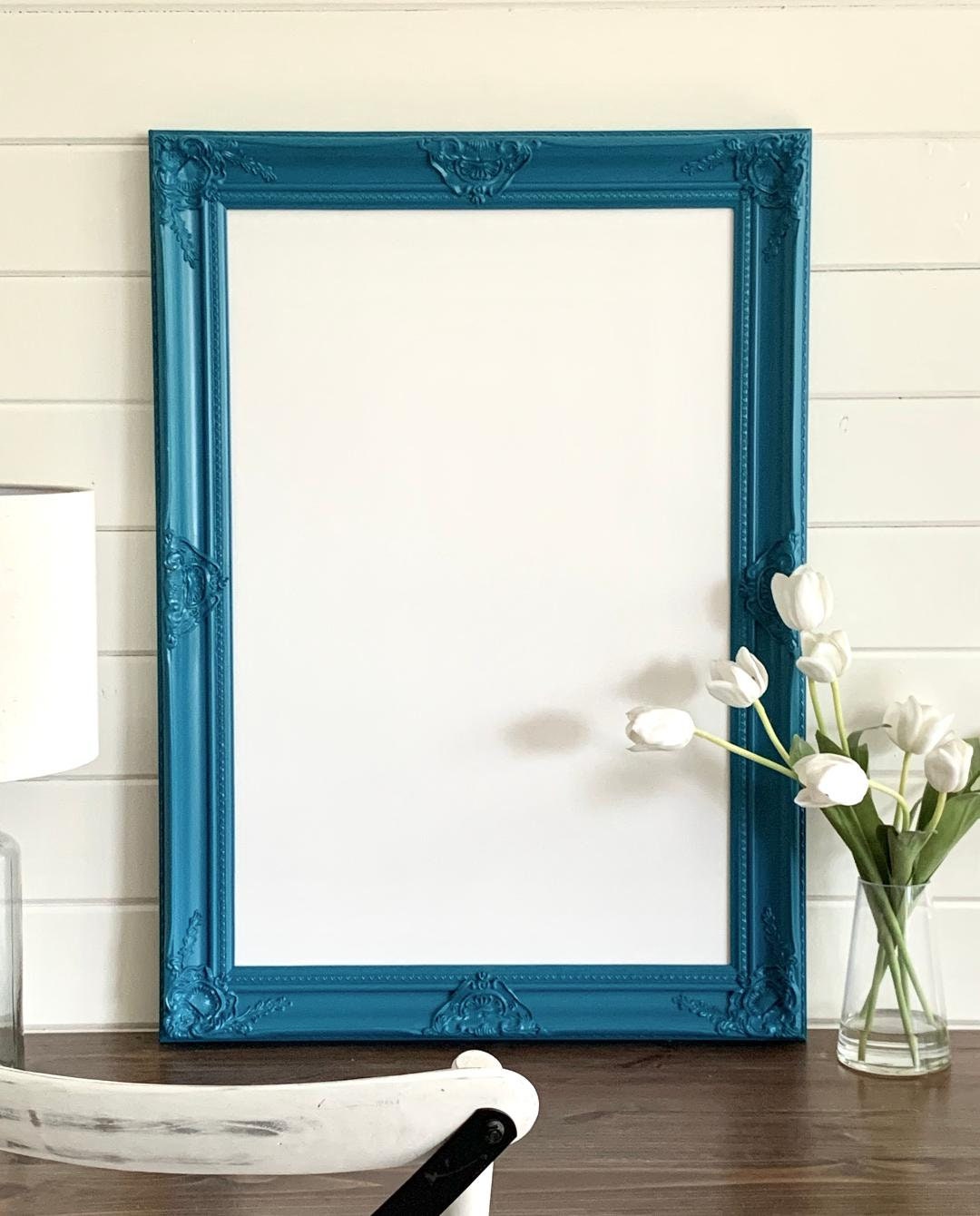 Teal DRY ERASE BOARD 30x42 Blue Dry Erase Etsy