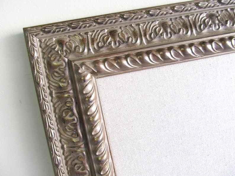 BOARD Large Message Board Gold Memo Board Linen Etsy