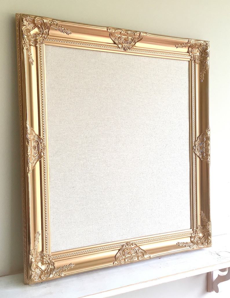 Gold BULLETIN BOARD Fabric Bulletin Board Pin Board Pinboard Etsy