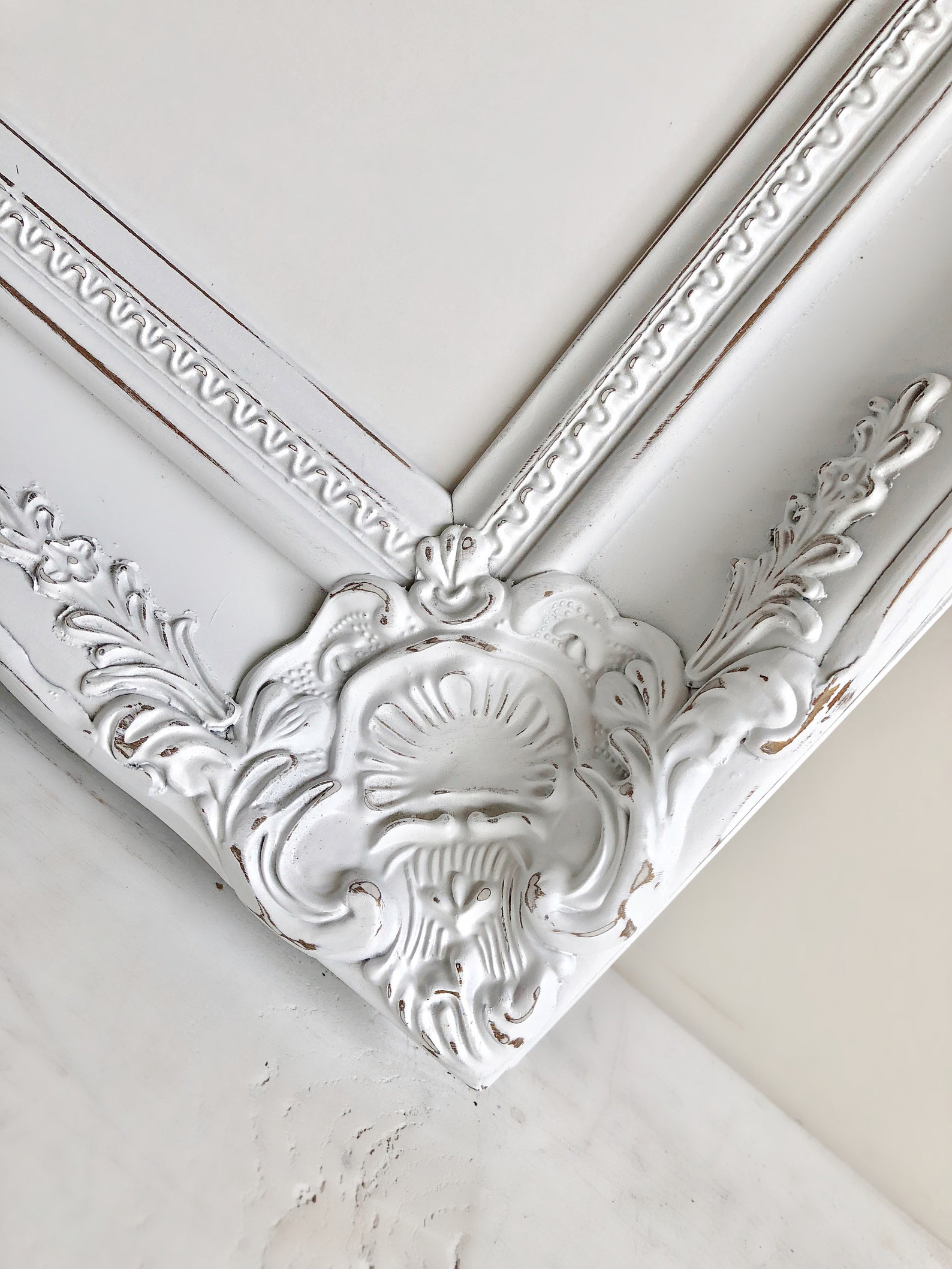 Decorative WHITEBOARD Framed Dry Erase Board Distressed White Etsy