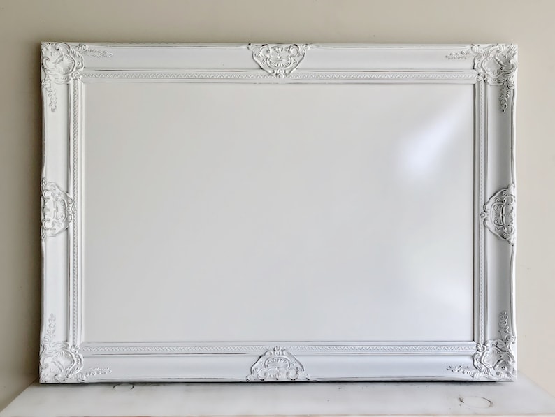 Decorative WHITEBOARD Framed Dry Erase Board Distressed