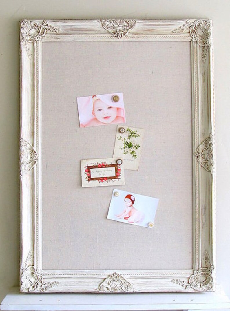 FABRIC PINBOARD Linen Bulletin Board 26x36 Etsy